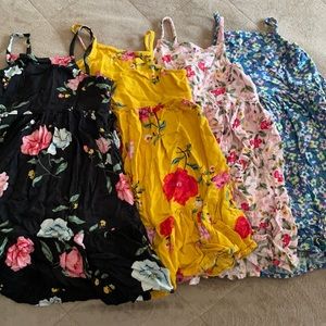Lot of Four Size 5T Old Navy Sundresses